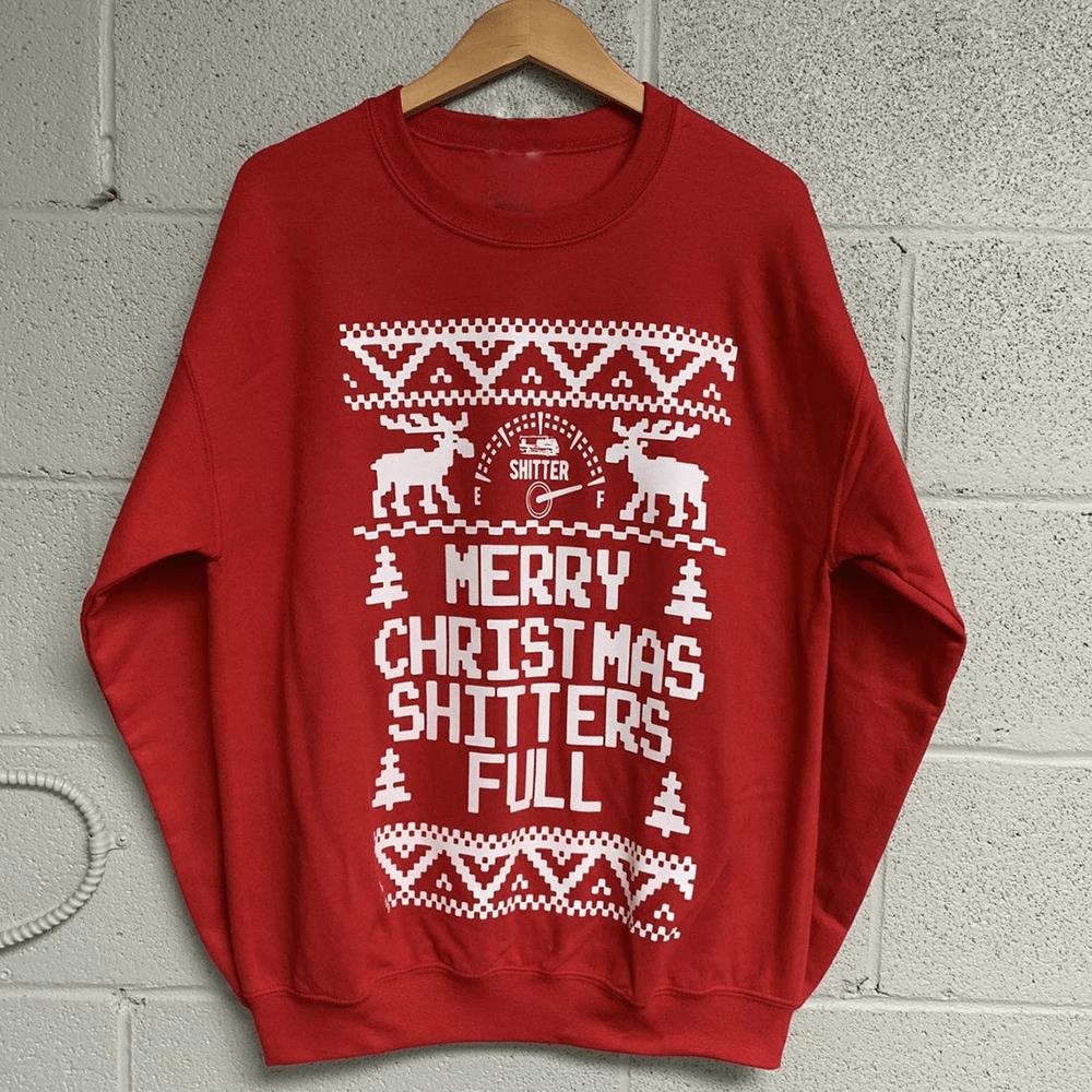 Merry Christmas Shitters Full Ugly Christmas Sweater
