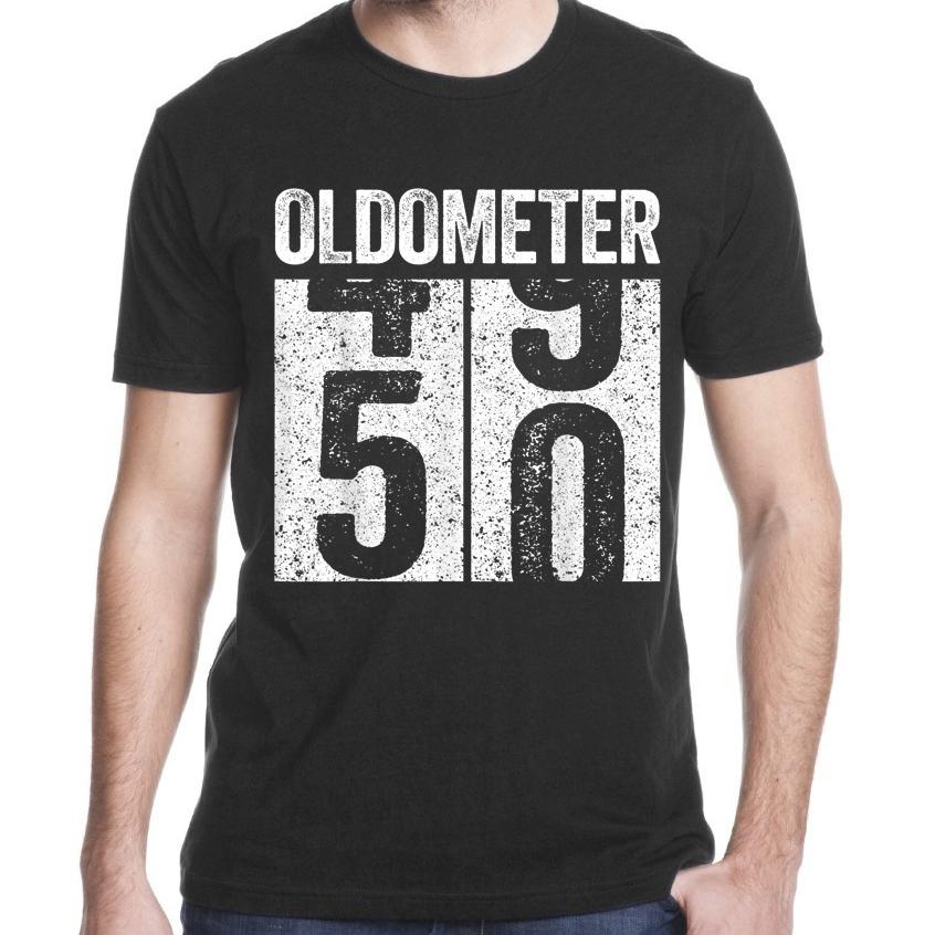 Oldometer 50 t-shirt 50th birthday gift shirt ? GST