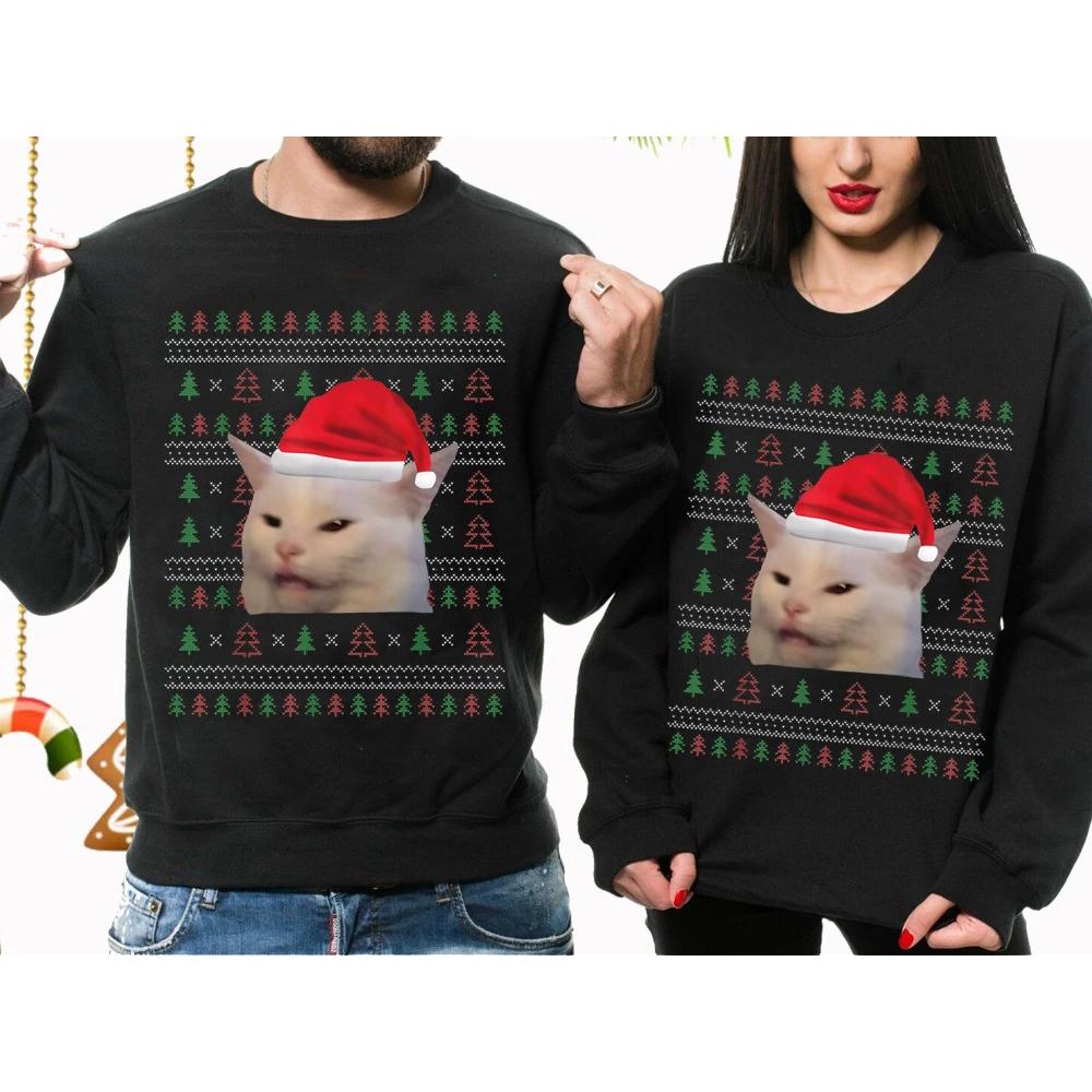 This is woman yelling at a smudge cat ugly christmas sweater meme sweatshirt, woman yelling at a cat meme shirt,ugly christmas sweater,christmas shirts,women yelling at cat,women yelling at cat meme , GST