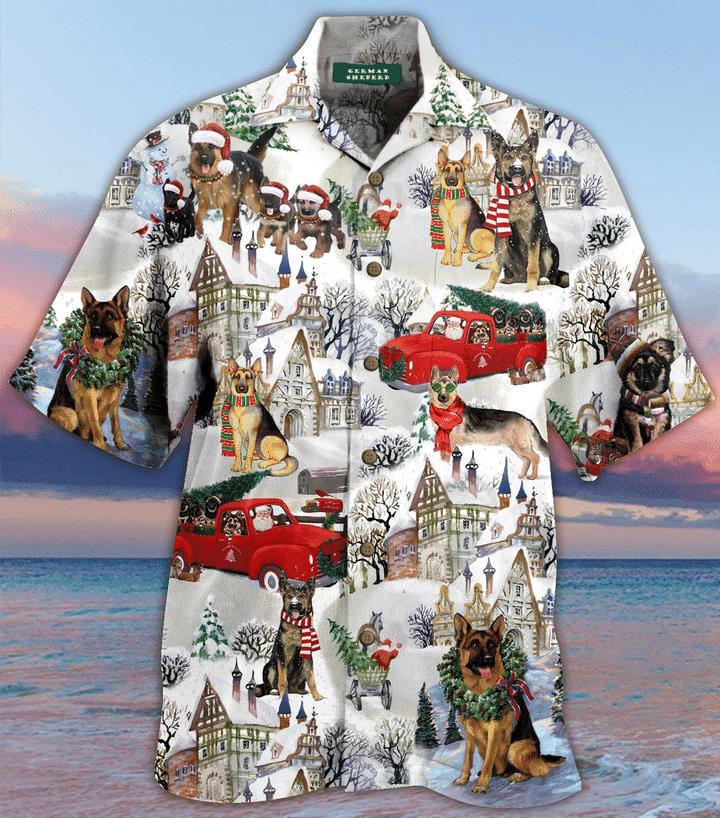 All I Want For Christmas Are German Shepherds Hawaiian Shirt Pre13773