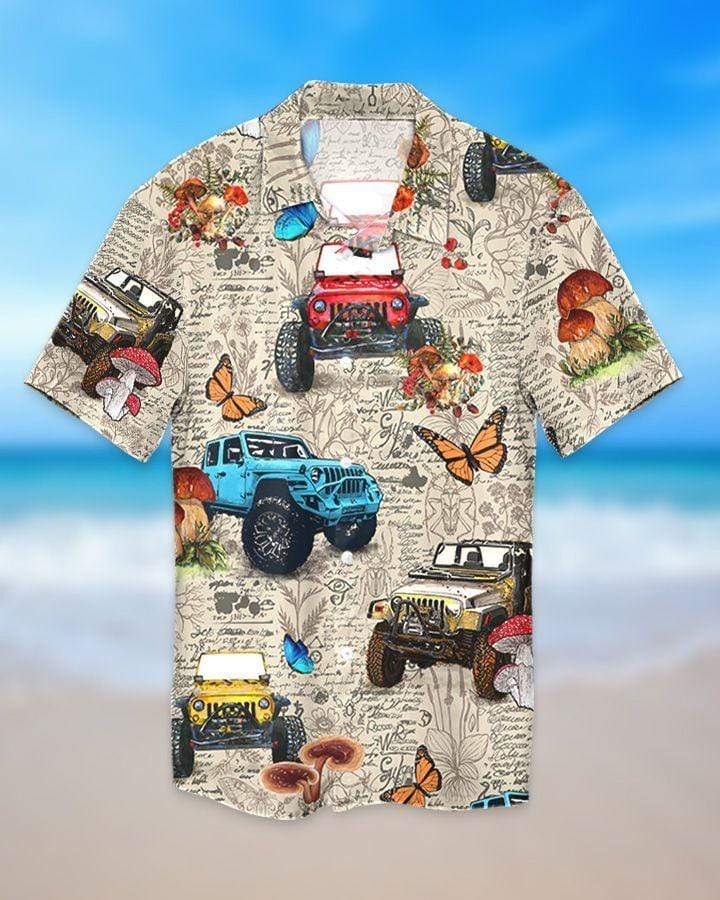 Amazing Insect With Jeep Hawaiian Shirt Pre10031