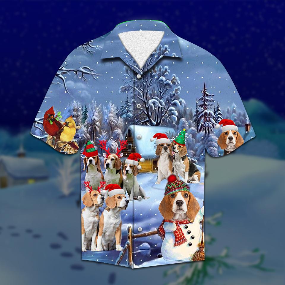 Beagle Christmas Hawaiian Shirt Pre13519
