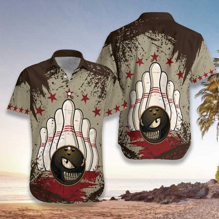 Bowling Ball Hawaiian Shirt Pre13461