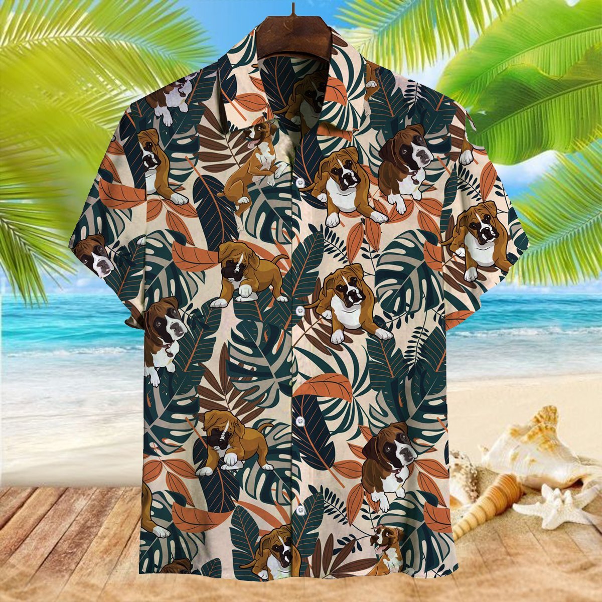 Boxer Hawaiian Shirt Pre10296
