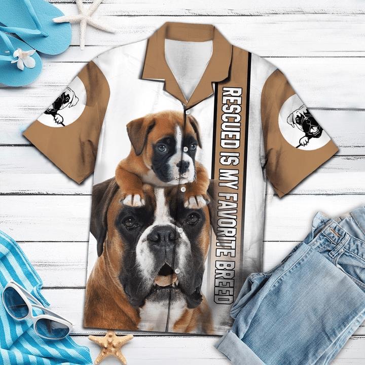 Boxer - Rescued Hawaiian Shirt Pre11082