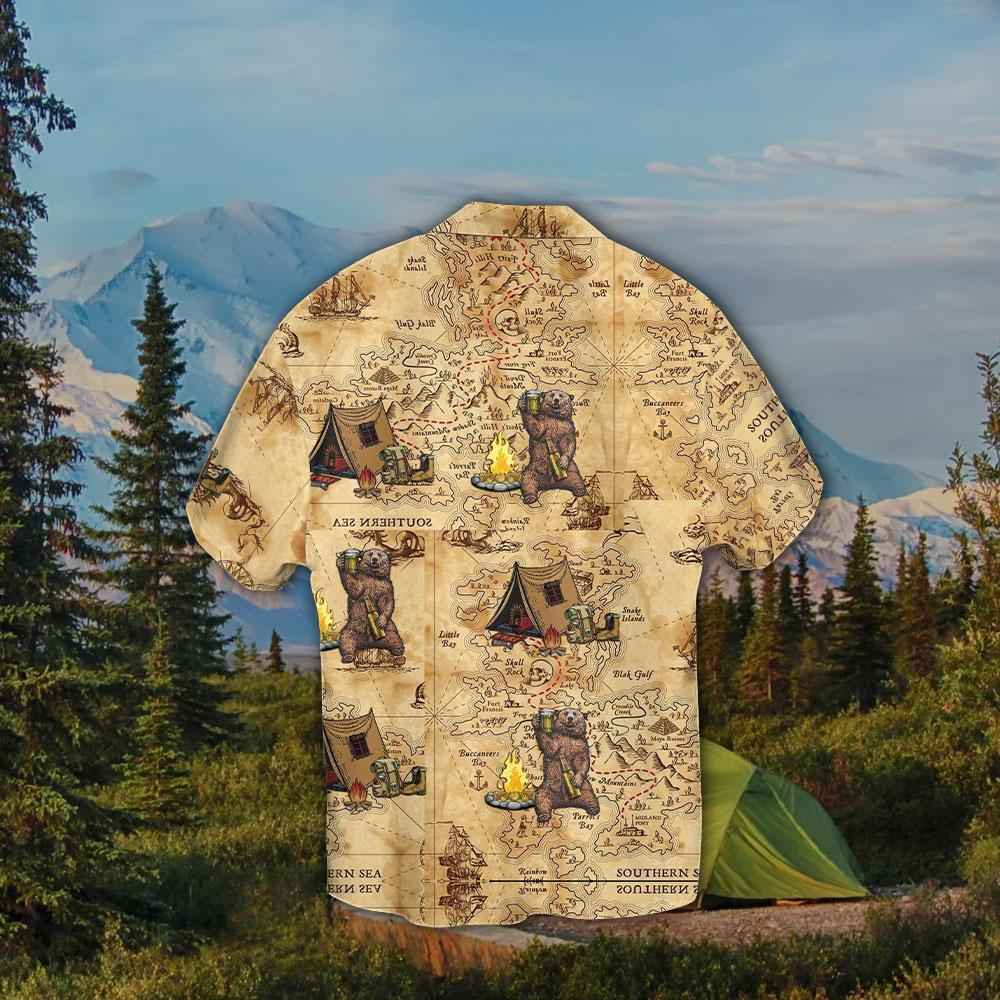 Camping Bear Hawaiian Shirt Pre13426 1