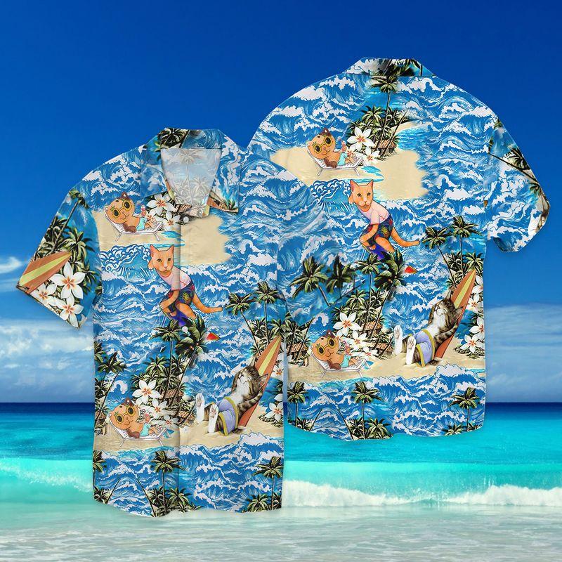 Cat Hawaiian Shirt Pre11198
