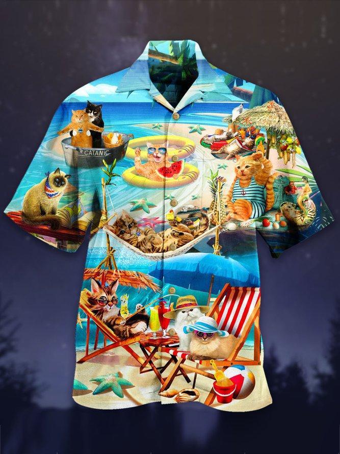 Cat Hawaiian Shirt Pre13458
