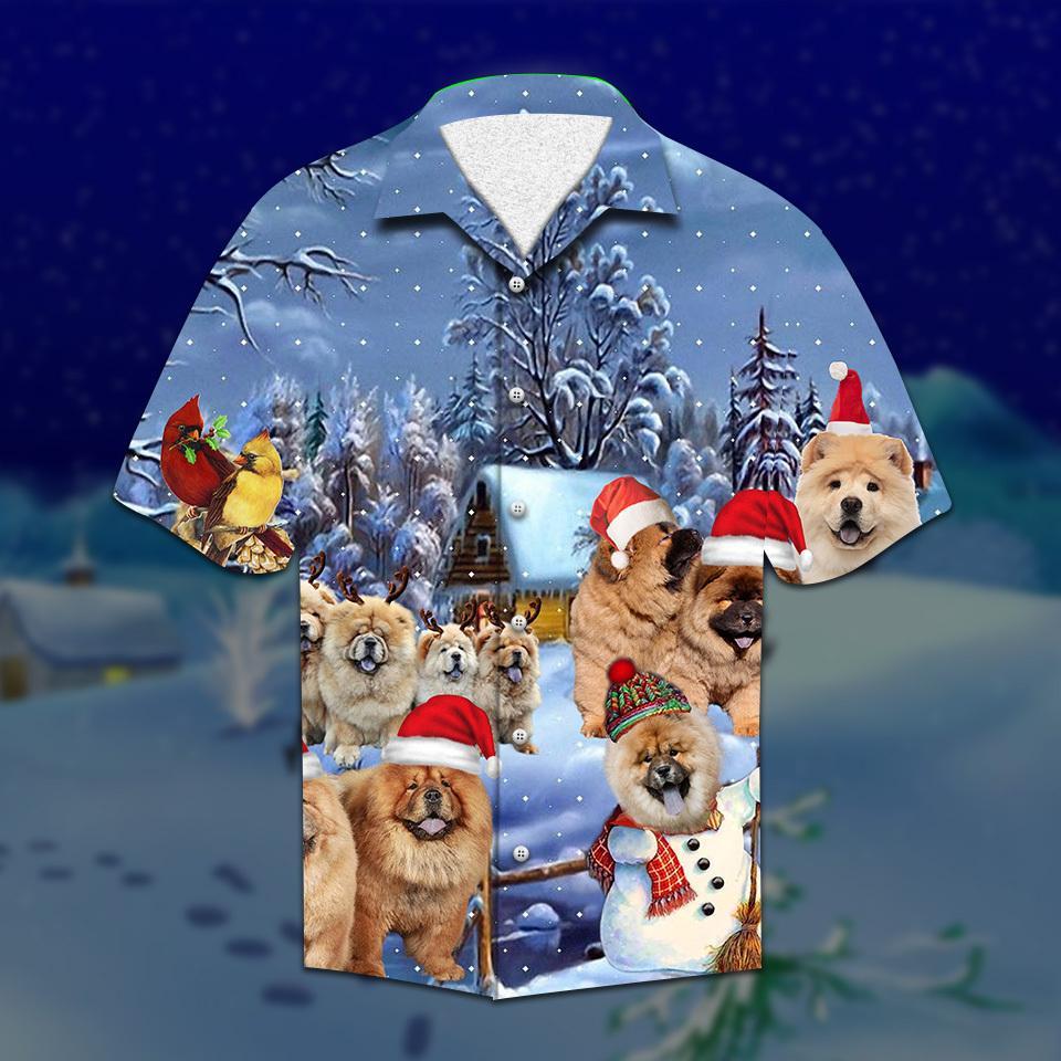 Chow Chow Christmas Hawaiian Shirt Pre13352
