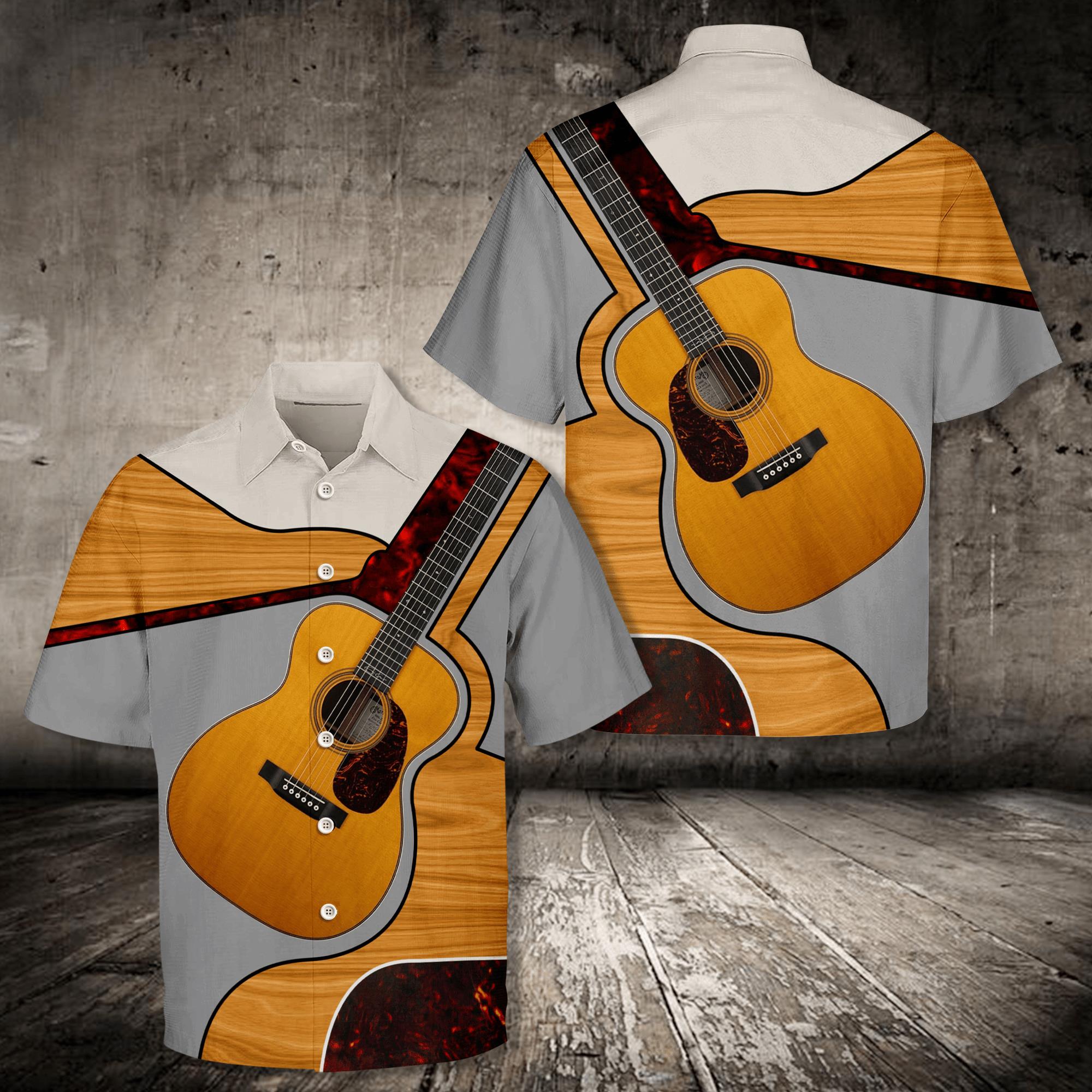 Classic Guitar Hawaiian Shirt Pre11548