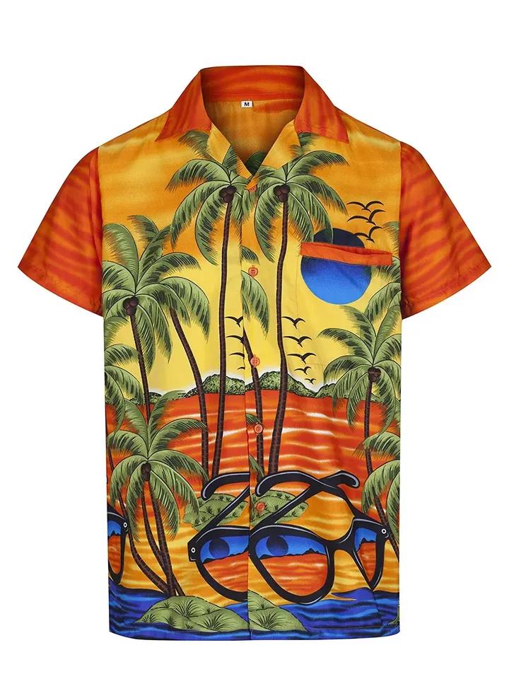 Coconut Tree Hawaiian Shirt Pre11314