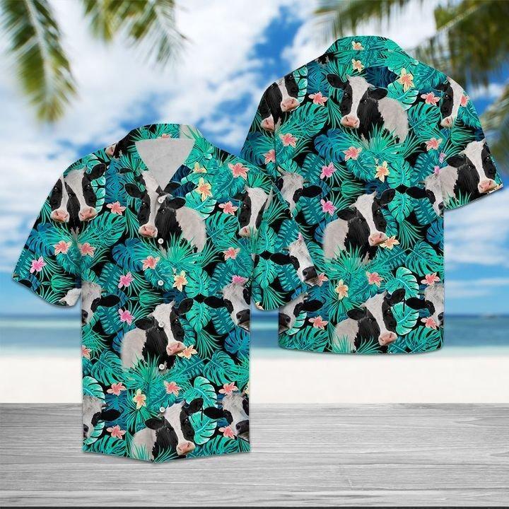 Cow Tropical Hawaiian Shirt Pre13312