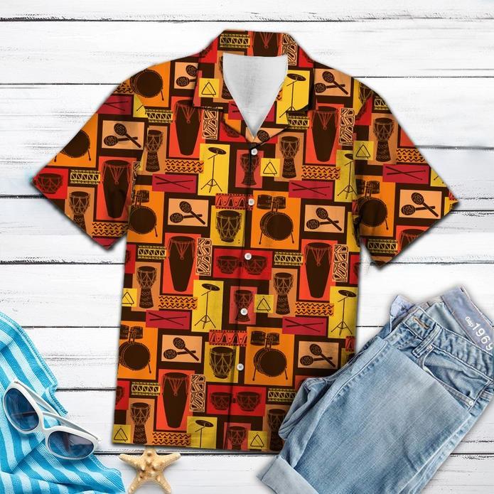 Drums Percussion Sets Hawaiian Shirt Pre10846 1