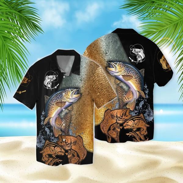 Fishing Hawaiian Shirt Pre11429, Hawaiian shirt, beach shorts, One