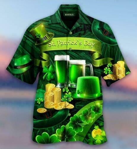 Green Beer St Patricks Day Hawaiian Shirt Pre13045