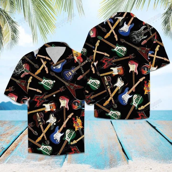 Guitar Hawaiian Shirt Pre10910