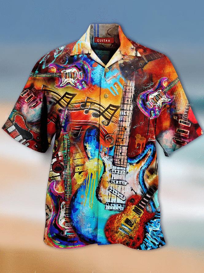 Guitar Hawaiian Shirt Pre13048