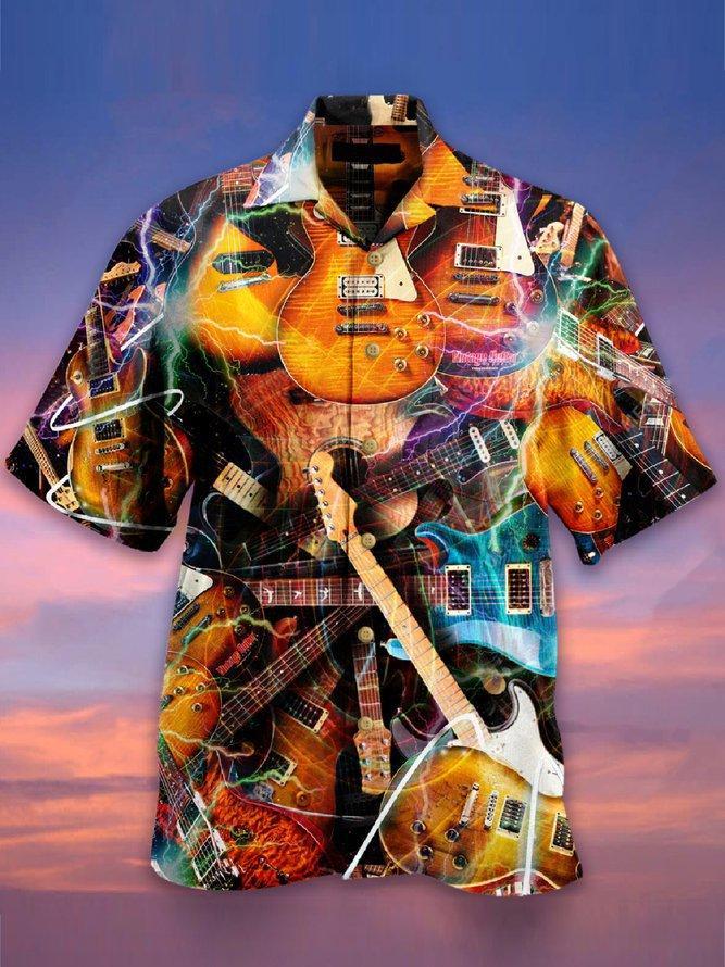 Guitar Vintage Hawaiian Shirt Pre13010