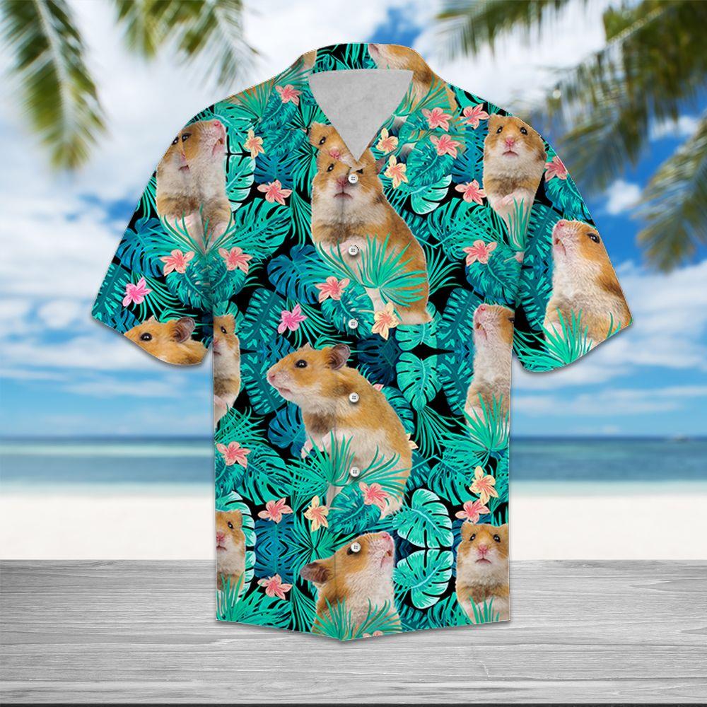 Hamster Tropical Hawaiian Shirt Pre13003
