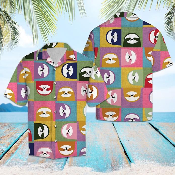 Happy Sloth Hawaiian Shirt Pre10337