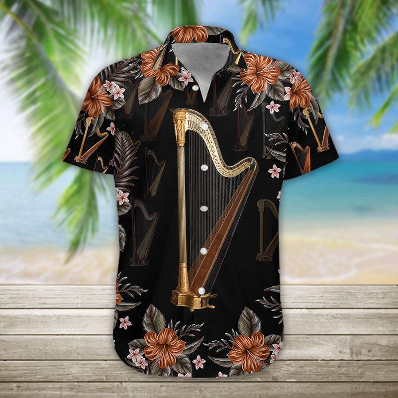 Harp Unisex Hawaiian Shirt Pre12982