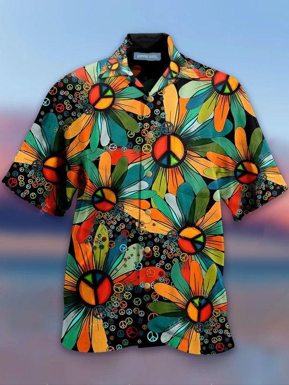 Holiday Floral Hawaiian Shirt Pre12911