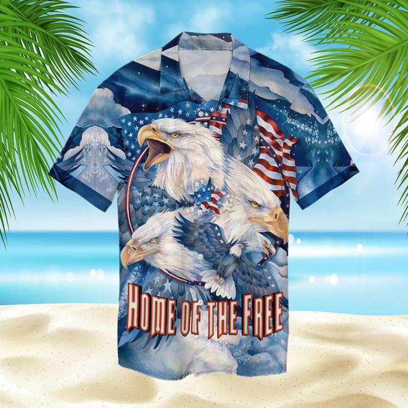 Home Of The Free Hawaiian Shirt Pre11121