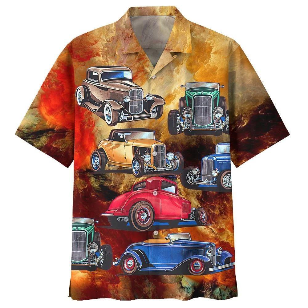 Hot Rod Hawaiian Shirt Pre10293