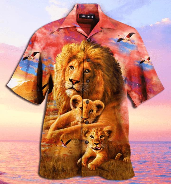 I Asked God To Make Me A Better Man Lion Hawaiian Shirt Pre12861
