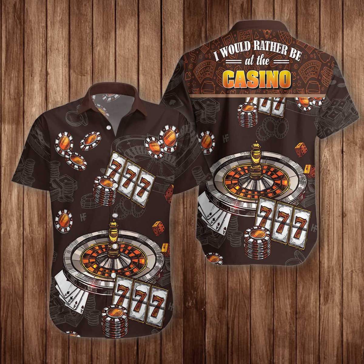 I Would Rather Be At The Casino Hawaiian Shirt Pre10822