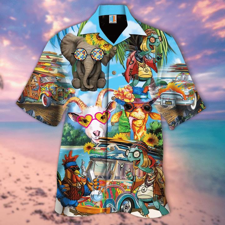 Lets Dance In The Sun Hippie Life Hawaiian Shirt Pre11638