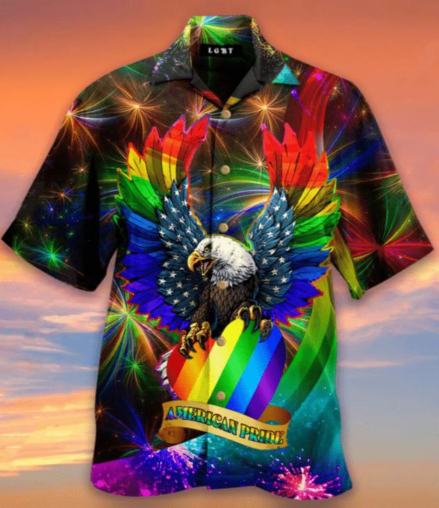 Lgbt Eagle American Pride Hawaiian Shirt Pre12707