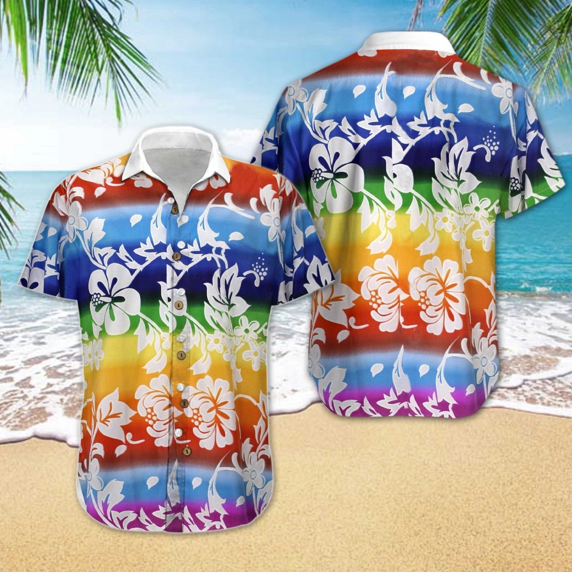 Lgbt Flower Hawaiian Shirt Pre12678