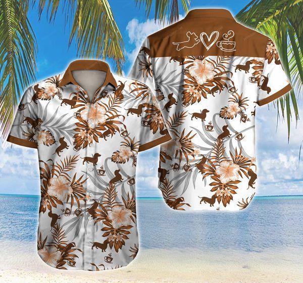 Love Dachshund Hawaiian Shirt Pre12684