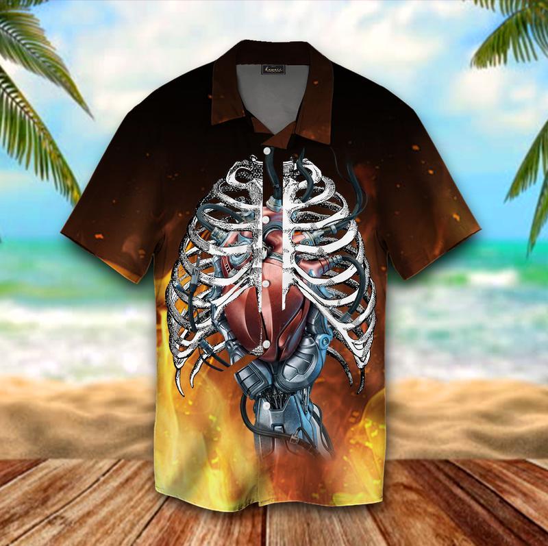 Machine Bone Hawaiian Shirt Pre11101