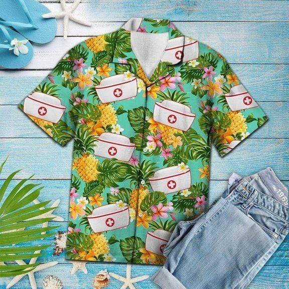 Nurse Pineapple Tropical Hawaiian Shirt Pre12556