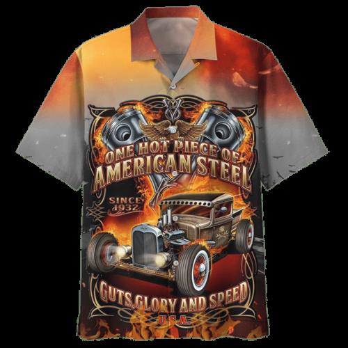 One Hot Piece Of American Steel Hawaiian Shirt Pre11915