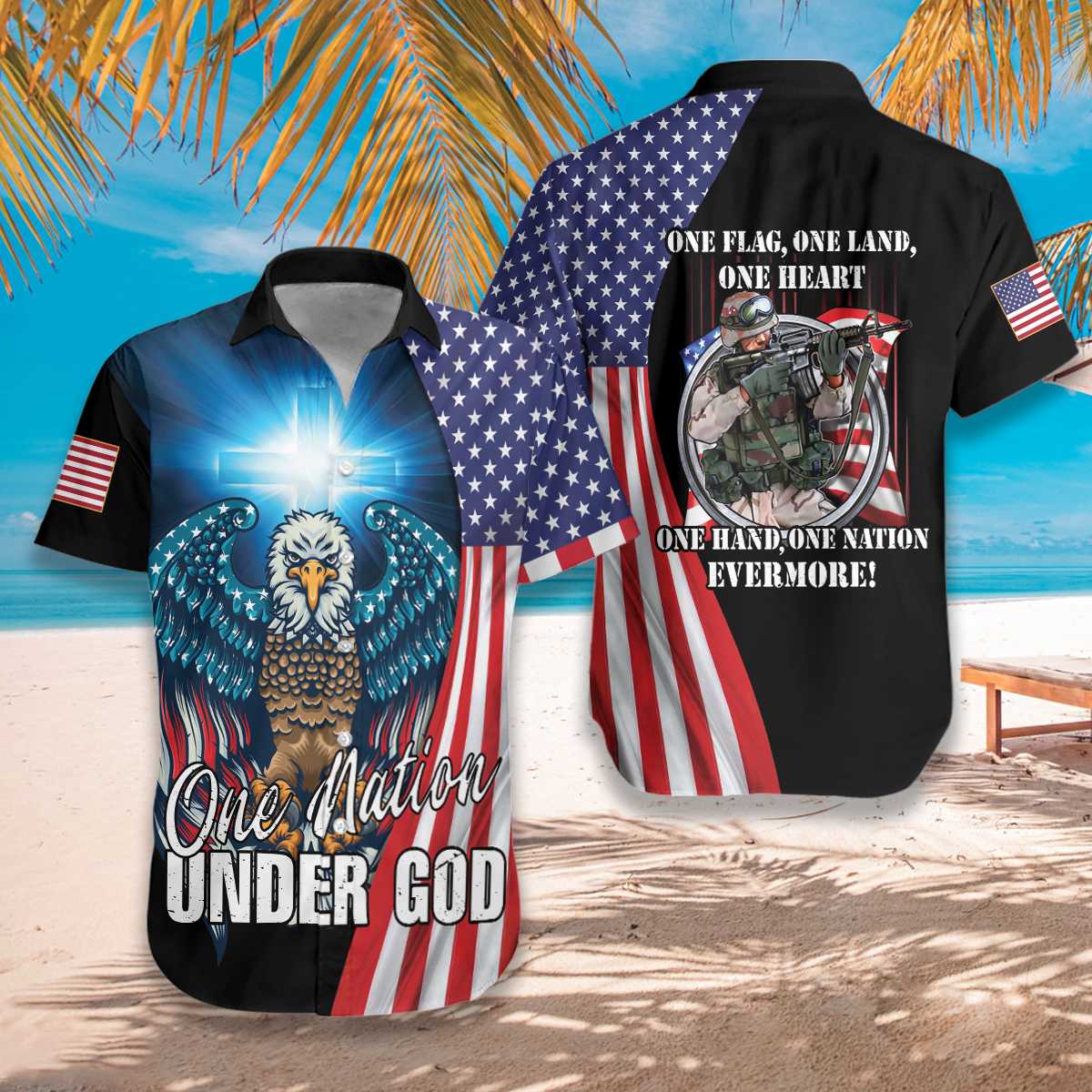One Nation Under God Hawaiian Shirt Pre10447
