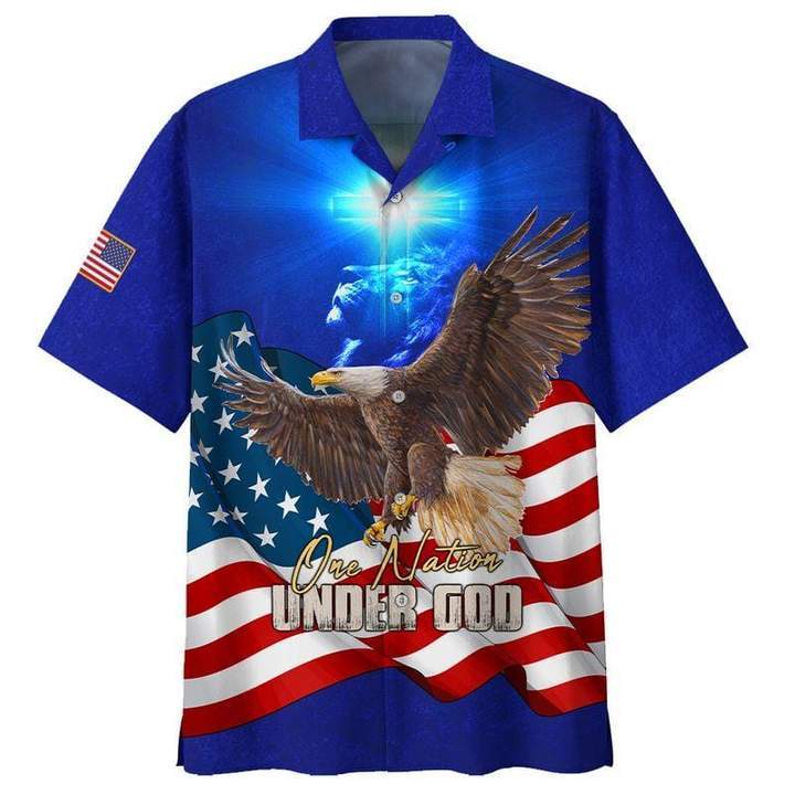 One Nation Under God Hawaiian Shirt Pre10767