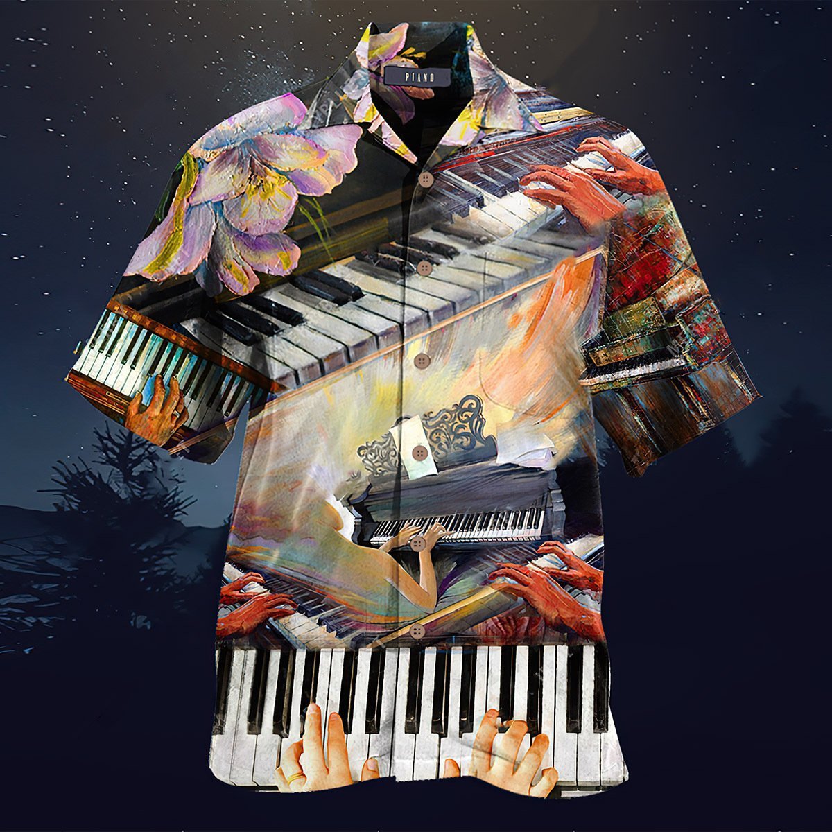 Piano Art Vintage Hawaiian Shirt Pre12564