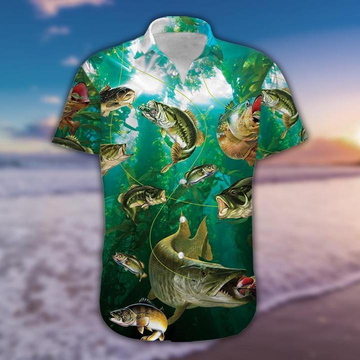 Proud Bass Fishing Angler Fisherman Hawaiian Shirt Pre12448