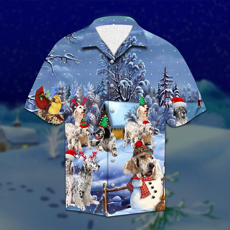 Setter Christmas Hawaiian Shirt Pre12374