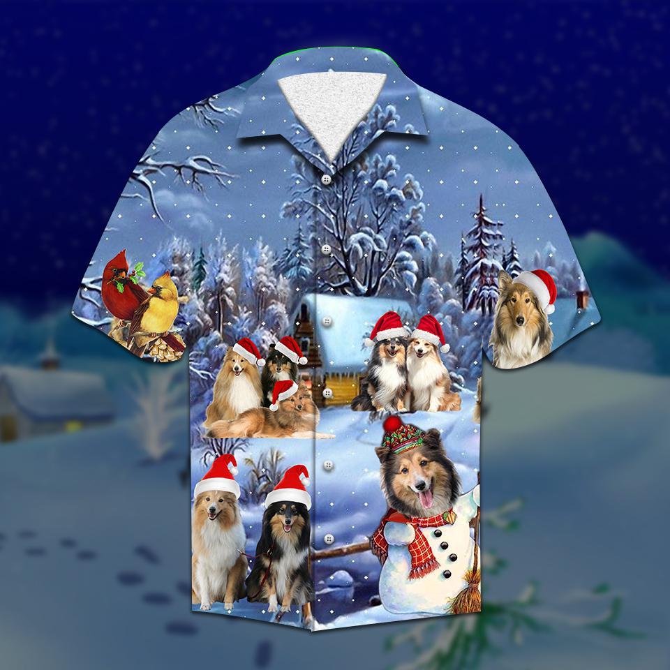 Shelties Christmas Hawaiian Shirt Pre12375