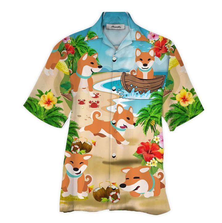 Shiba Hawaiian Shirt Pre10327