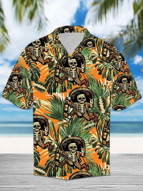 Skull Hawaiian Shirt Pre11463