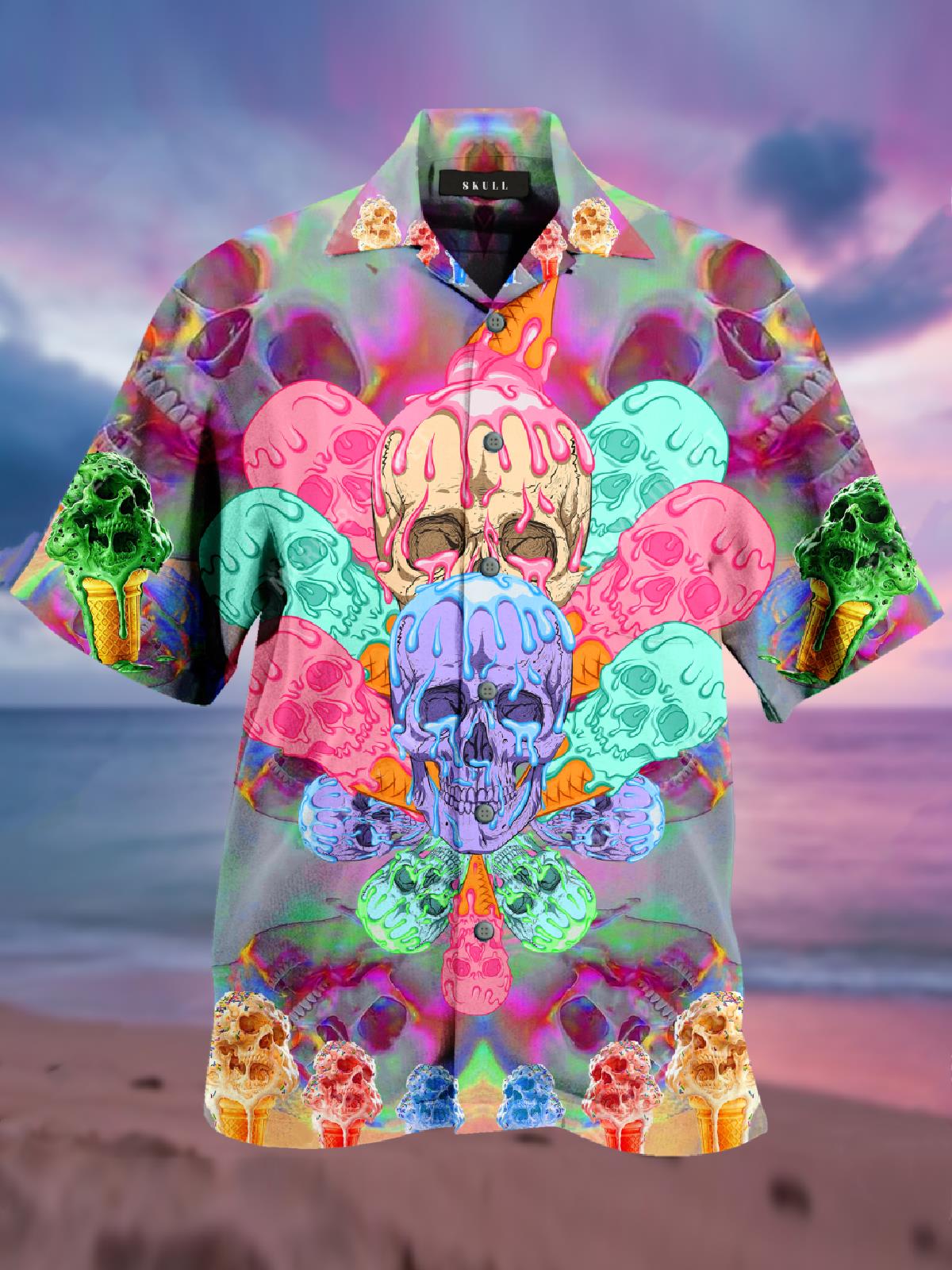 Skull Hawaiian Shirt Pre11533