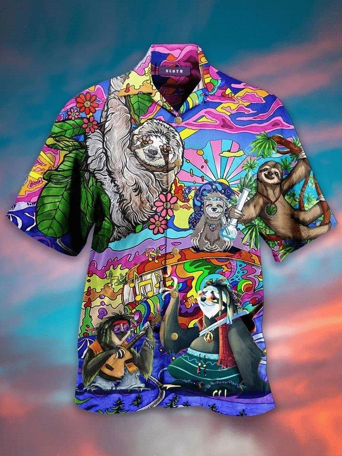 Sloth Hawaiian Shirt Pre11464