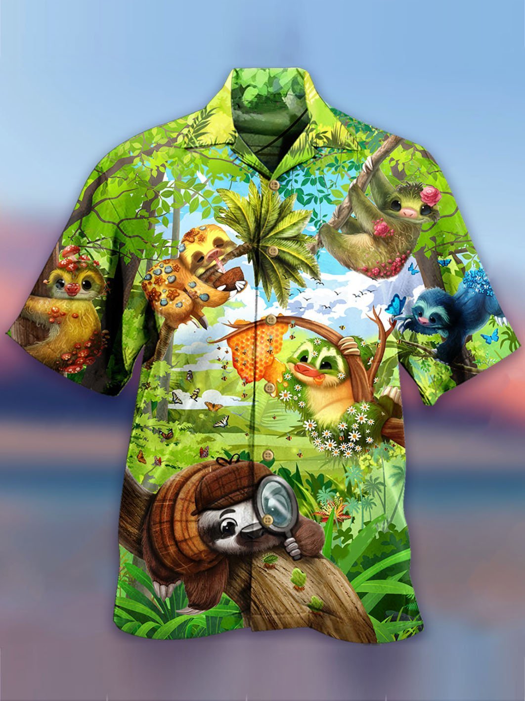 Sloth Hawaiian Shirt Pre11607