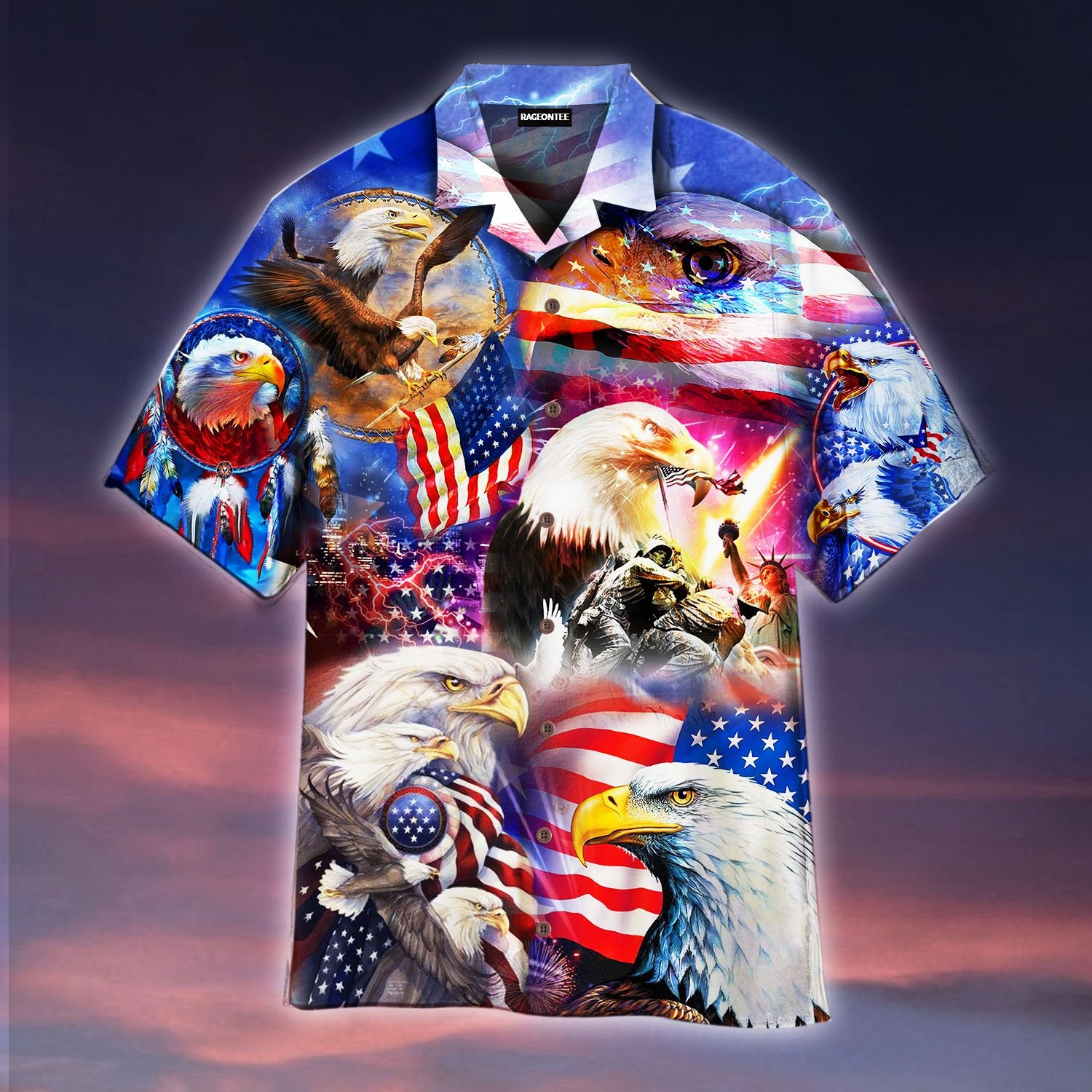 Soar Like An America Eagle Hawaiian Shirt Pre10524