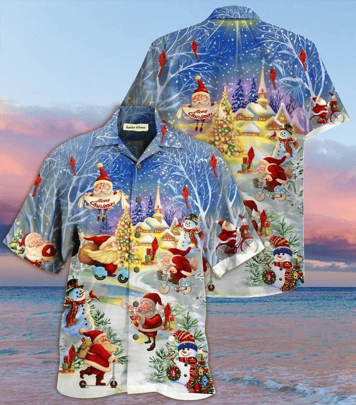 Stay Cool Santa Claus Hawaiian Shirt Pre11957